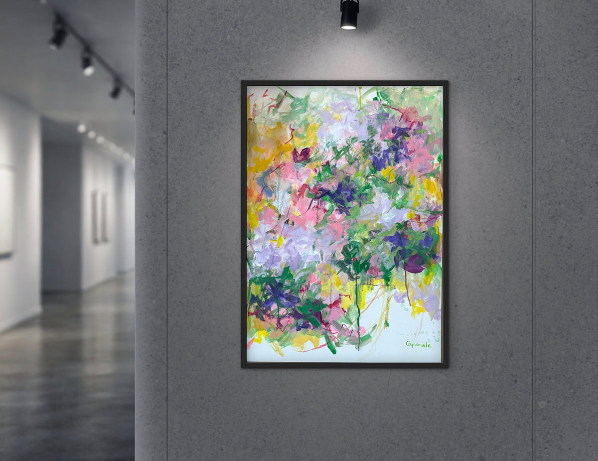 Lilla e Rosa – Peinture abstraite originale