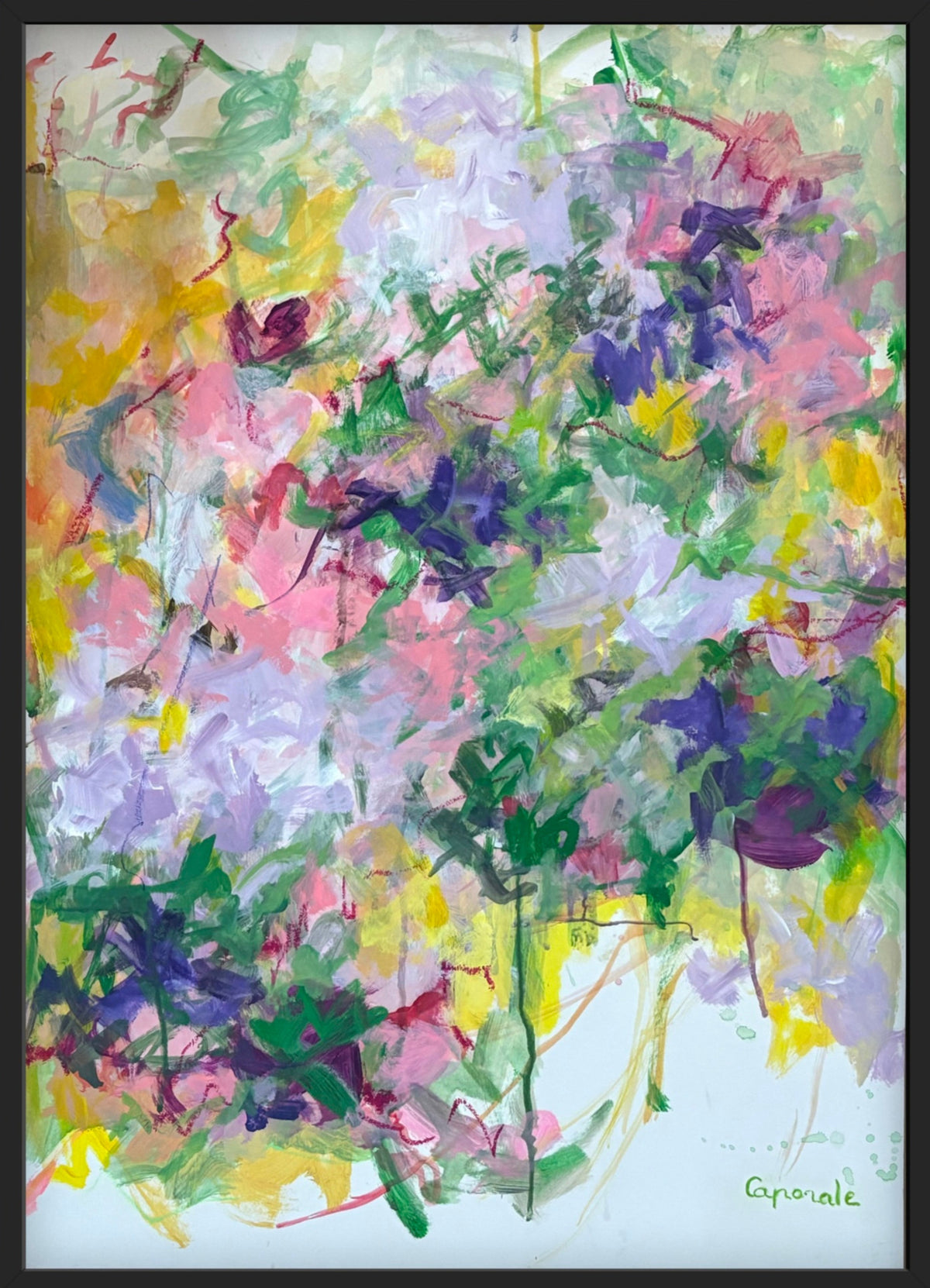 Lilla e Rosa – Peinture abstraite originale