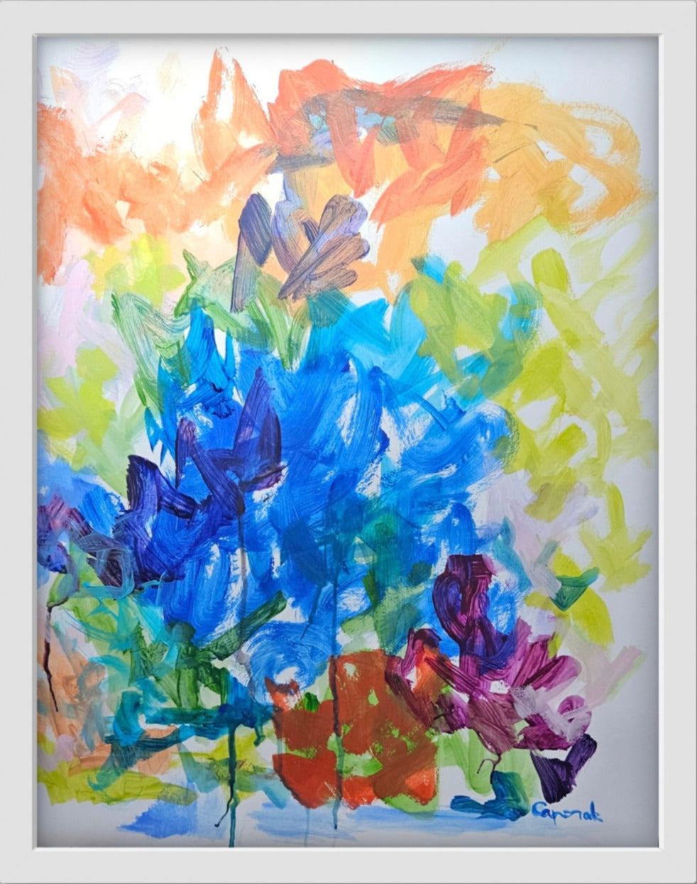 Symphonie Florale – Peinture abstraite originale