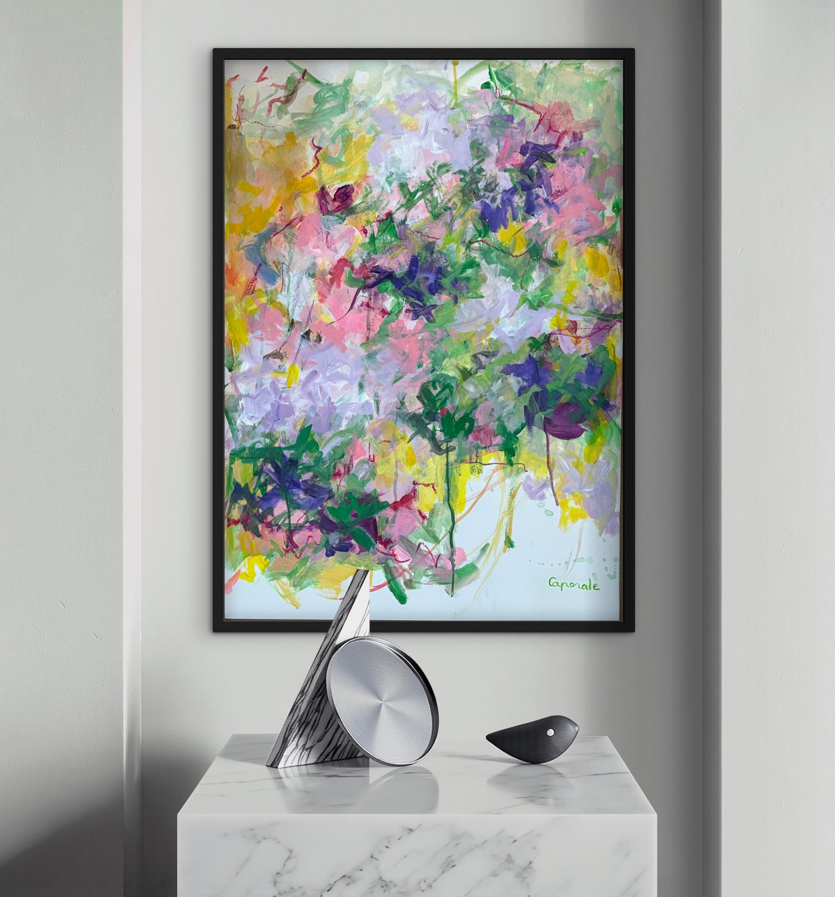 Lilla e Rosa – Peinture abstraite originale