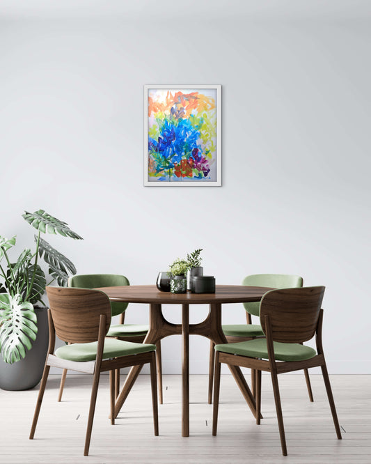 Symphonie Florale – Peinture abstraite originale